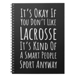 Caderno Espiral Funny Lacrosse Team Gifts Humor Quote Player