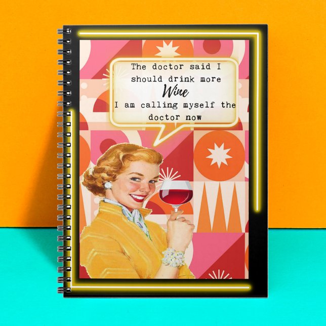 Caderno Espiral Funny Notebook Journal Best Friend Gift "Doctor" (Criador carregado)