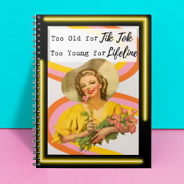 Caderno Espiral Funny Notebook Journal Best Friend Gift "TikTok"