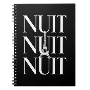 Caderno Espiral Funny Nuit Nuit