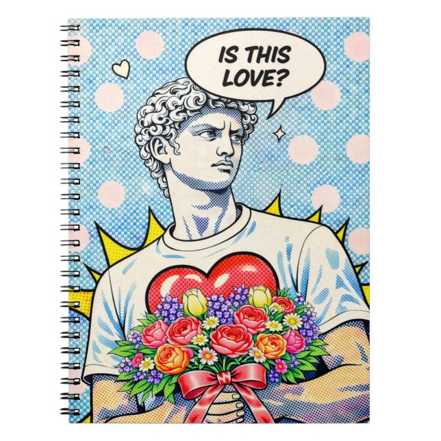 Caderno Espiral Funny Pop Art Love Notebook (Frente)