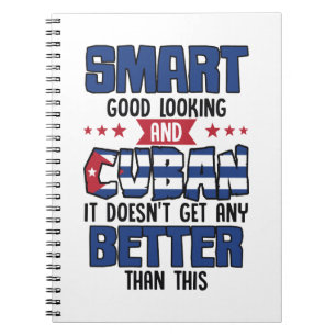 Caderno Espiral Funny Quote Bandeira Cubana Nacionalidade