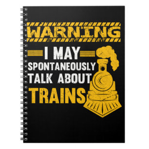 Caderno Espiral Funny Railfan Cote Trainspotter Train