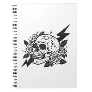 Caderno Espiral Funny Skull Lover