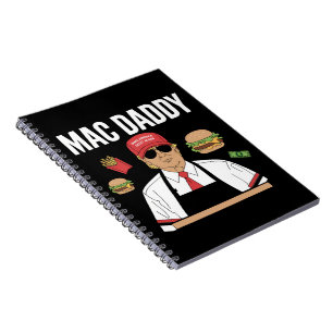 Caderno Espiral Funny Trump Fries Fazer Fries Pai Mac