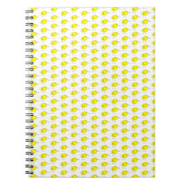 Caderno Espiral Funny Yellow Birds Doodle