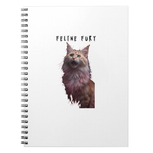 Caderno Espiral Fúria Felina (Frente)