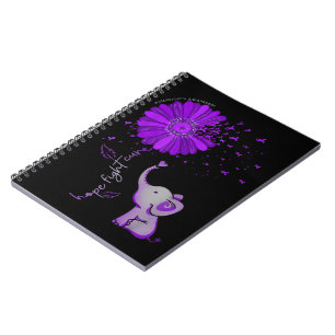 Caderno Espiral Fúria Roxa do Elefante Corajoso Alzheimer