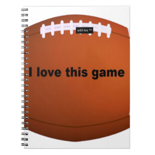 Caderno Espiral Futebol americano