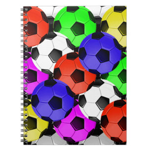 Caderno Espiral Futebol americano multicolorido