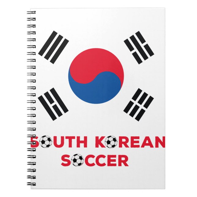 Caderno Espiral Futebol da Coreia do Sul (Frente)