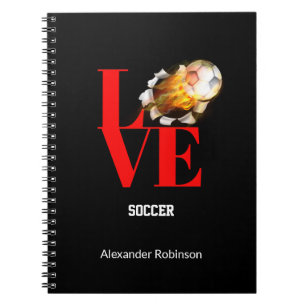 Caderno Espiral Futebol de Amor Esportes Personalizados