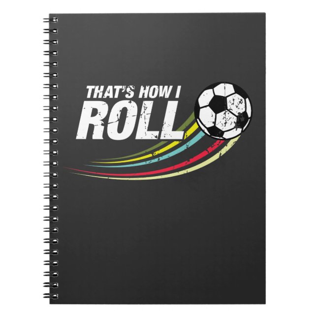 Caderno Espiral Futebol - isto é como eu rolo a ideia do presente (Frente)