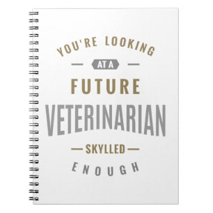 Caderno Espiral Futuras ideias de Presente Veterinária