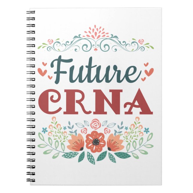 Caderno Espiral Futuro CRNA Enfermeira Anestesiologista Anestesist (Frente)