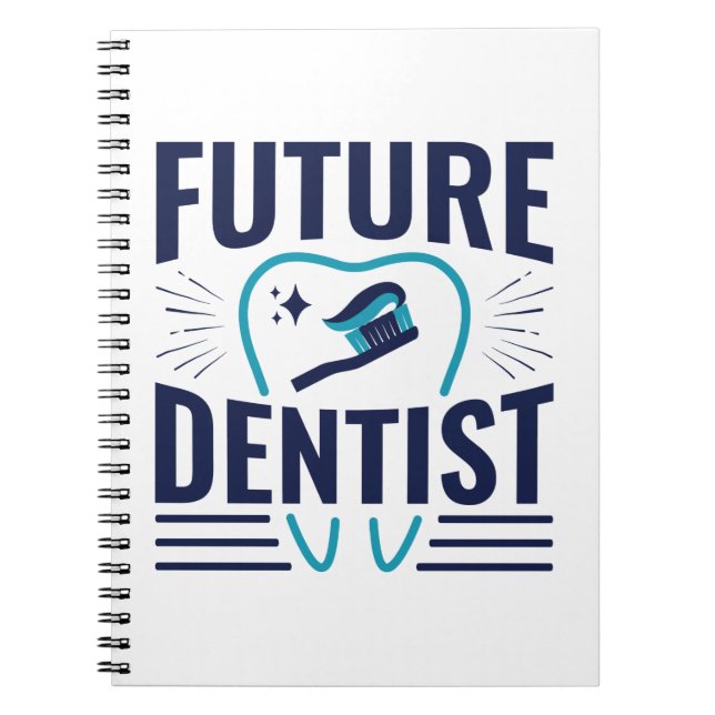 Caderno Espiral Futuro Diploma de Estudantes Dentistas (Frente)
