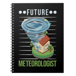 Caderno Espiral Futuro Meteorologista Tornado Weatherman