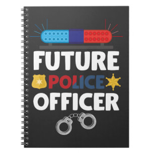 Caderno Espiral Futuro Oficial de Polícia Costume