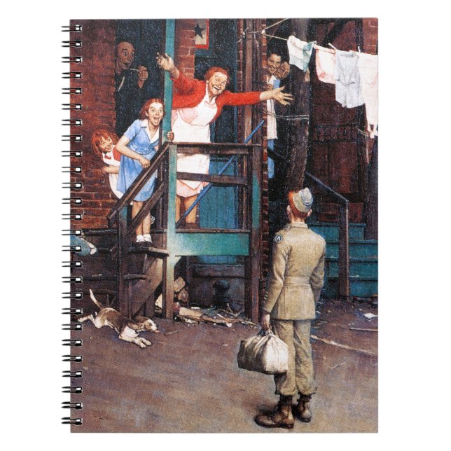 Caderno Espiral G.I. de regresso a casa. (Frente)