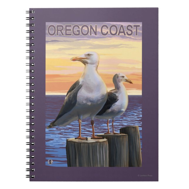 Caderno Espiral Gaiolas do Mar do Oregon (Frente)
