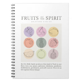 Caderno Espiral Galatianos 5:22-23 Fruta do Espírito