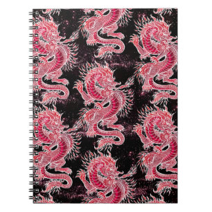 Caderno Espiral Galáxia do Dragão Vermelho