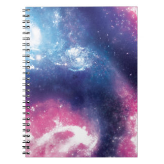 Caderno Espiral Galáxia roxa