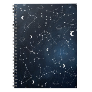 Caderno Espiral Galáxias constelações astronômicas astronômic