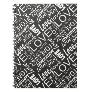 Caderno Espiral Galeria Branca e Negra Viva Palavras de Amor