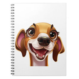 Caderno Espiral Galgo Grego Italiano Bonito - Griso Feliz