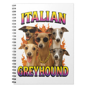 Caderno Espiral Galgo Italiano