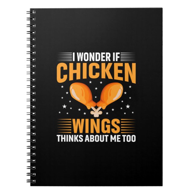 Caderno Espiral Galinha de Arte Chicken Wing (Frente)