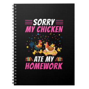 Caderno Espiral Galinha Lover O Meu Galho Comeu O Meu Trabalho D