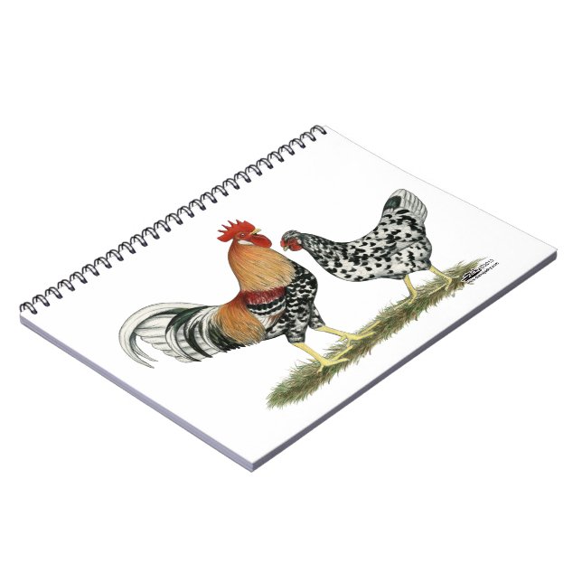 Caderno Espiral Galinhas Islandesas (Left Side)