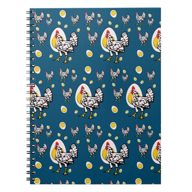 Caderno Espiral Galinhas Retro (Frente)