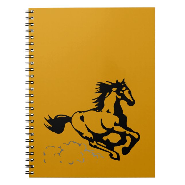 Caderno Espiral Galloping Horse Selvagem e Livre (Frente)