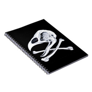 Caderno Espiral Galo Crânio e Crossbones