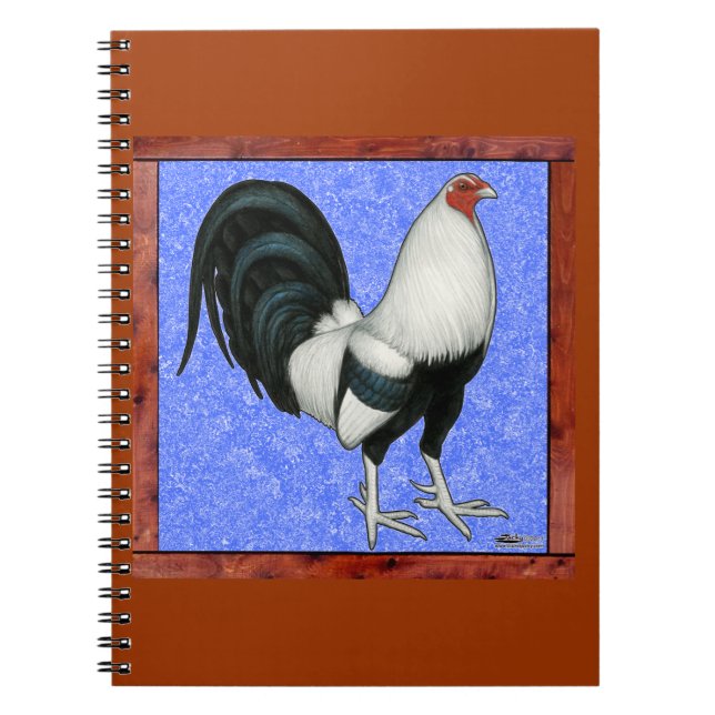 Caderno Espiral Galo de briga emoldurado (Frente)