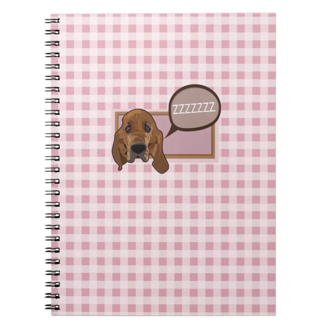 Caderno Espiral Galo de sangue sonolento (Frente)