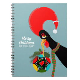 Caderno Espiral Galo Português e bálsamo de Natal Holandês