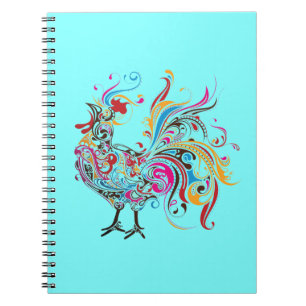 Caderno Espiral Galo selvagem