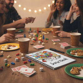 Caderno Espiral Game Night score