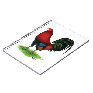 Caderno Espiral Gamecock: Vermelho escuro