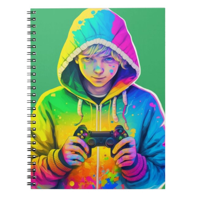 Caderno Espiral Gamer Boy (Frente)