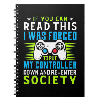 Caderno Espiral Gamer Foi Forçado A Colocar Meu Controlador