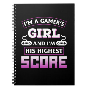 Caderno Espiral Gamer Gift I Am A Gamer Girl