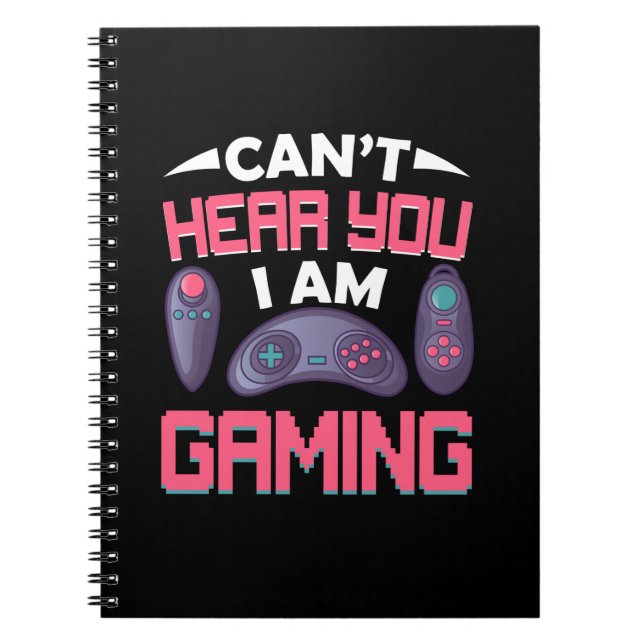 Caderno Espiral Gamer Gift I Am Gaming (Frente)