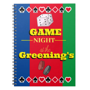 Caderno Espiral Gamers notam o jogo da família do livro e o placar
