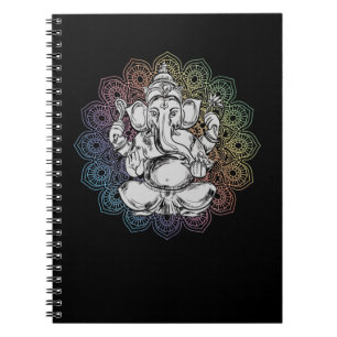 Caderno Espiral Ganesha Mandala Hindu Yoga