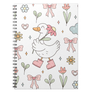 Caderno Espiral Ganso Fofo